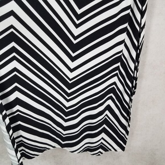 La Blanca Swimwear XS Archistripe Cover-up Maxi Dress In Black/ White Belt - Picture 3 of 8